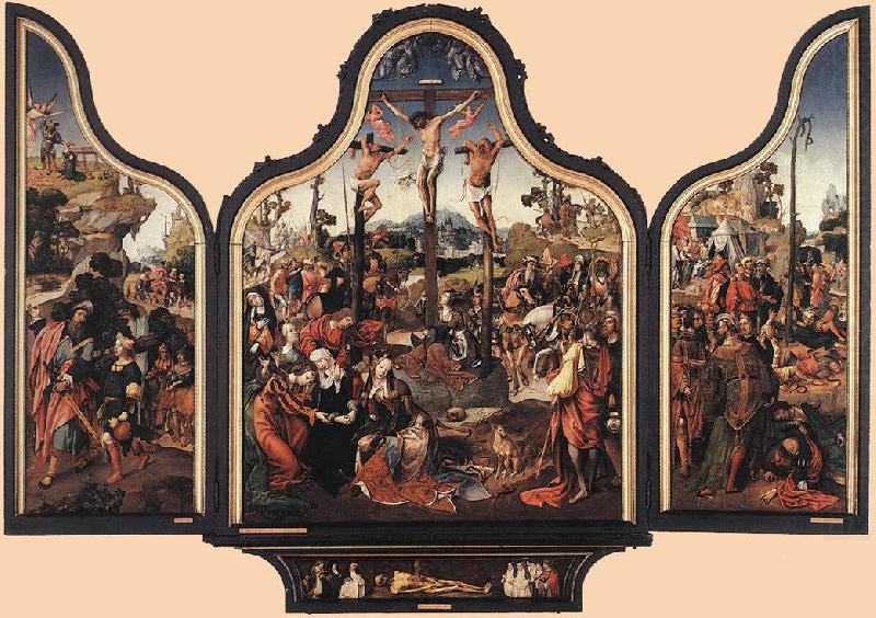 ENGELBRECHTSZ., Cornelis Crucifixion Altarpiece f china oil painting image
